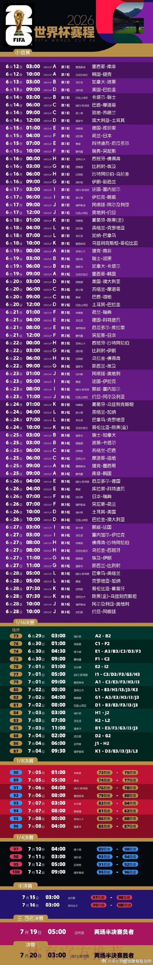 2026年世界杯完整赛程指南 2026年世界杯完整赛程指南